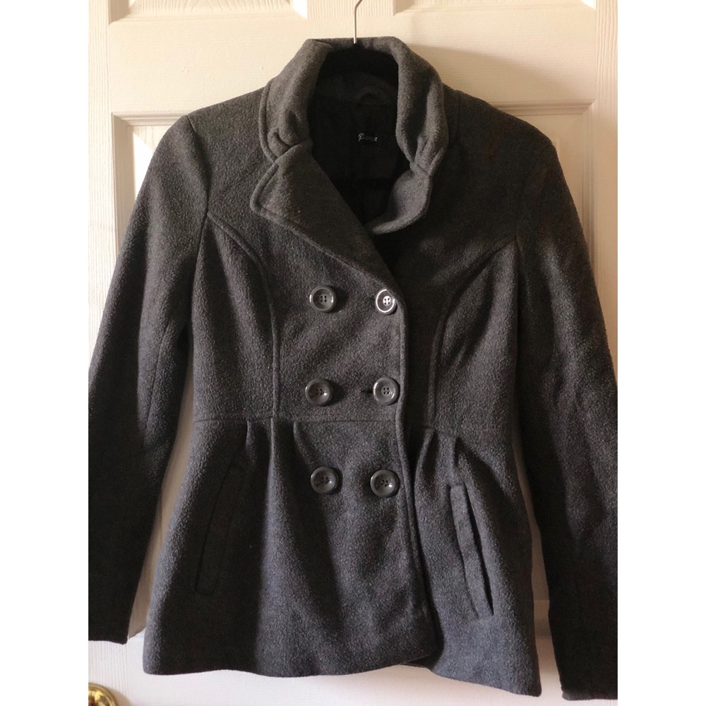 PERFECT GREY PEACOAT